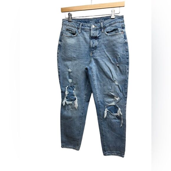 Old Navy Denim - Old Navy Distressed O.G. High Rise Straight, women’s 10